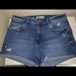 Zara authentic denim shorts by TRF
